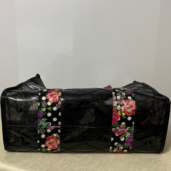 Large Betsey Johnson Clear Tote Bag Black/Multi - Picture 6 of 13